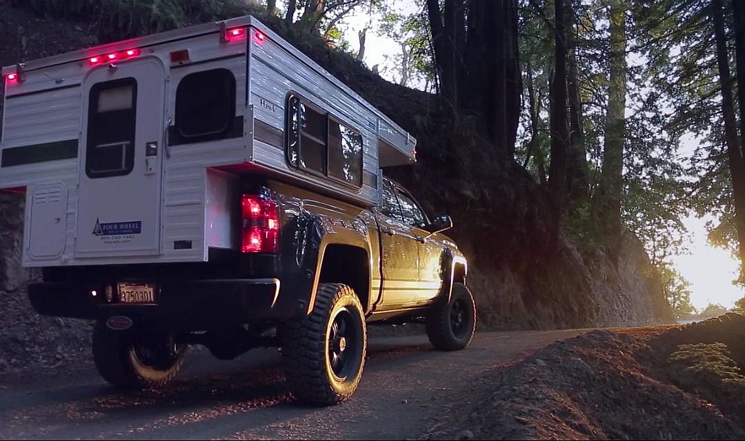 2014 GMC Sierra With Pop Up Camper Shell