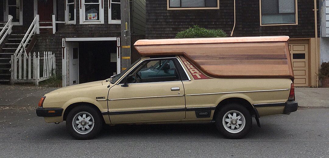 1982 Subaru Brat Wooden Camping Cabin